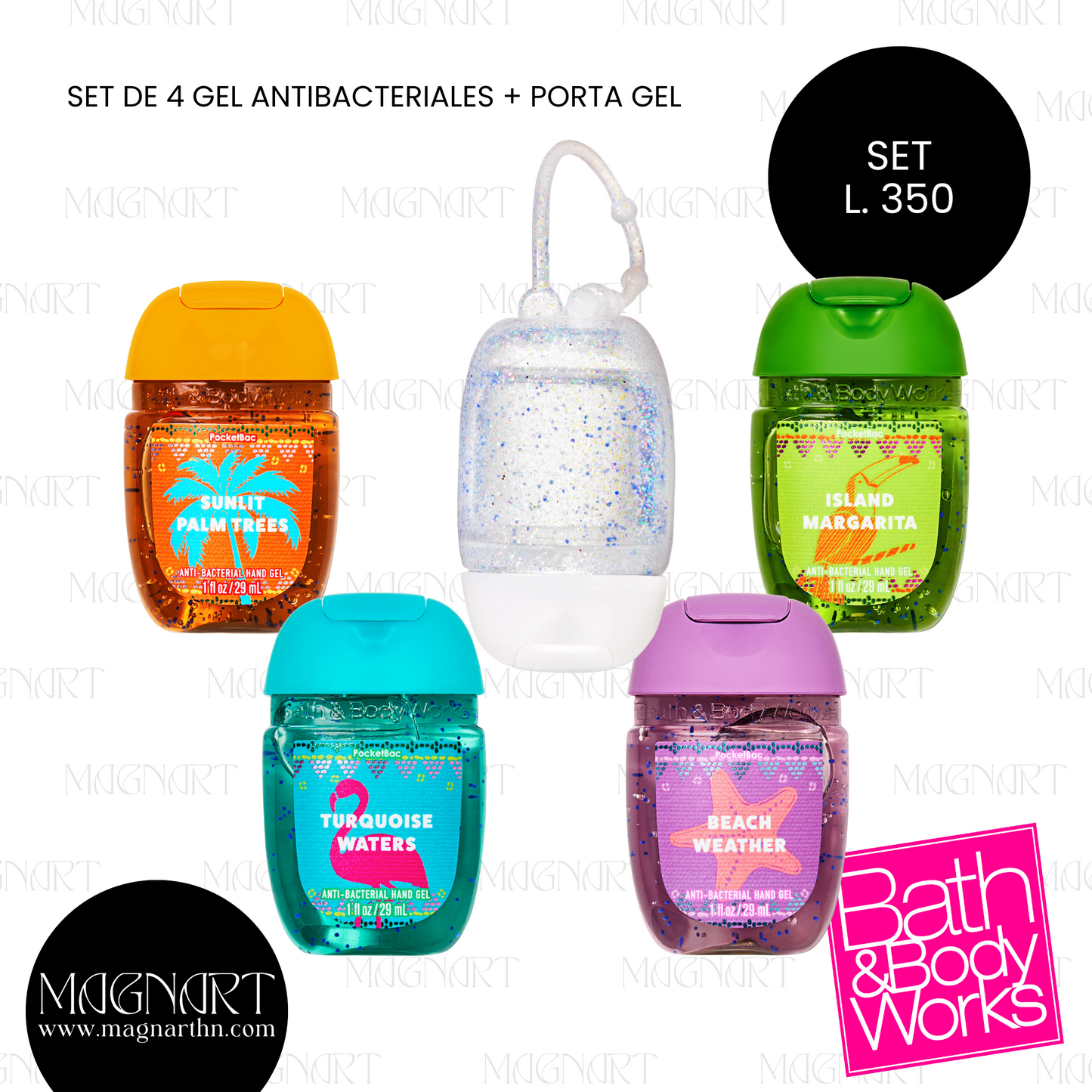 Set de Gel antibacterial
