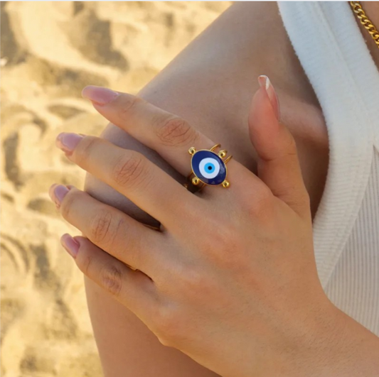ANILLO OJO TURCO AZUL