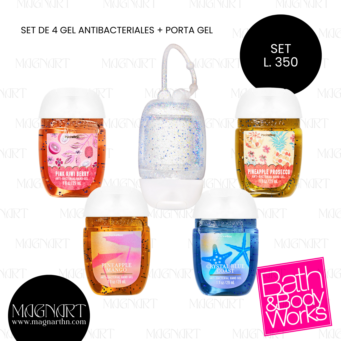 Set de Gel antibacterial