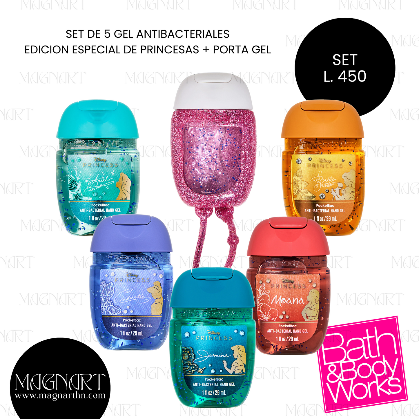 Set de Gel antibacterial