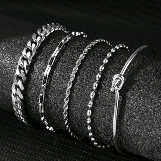 SET PULSERAS PLATINUM